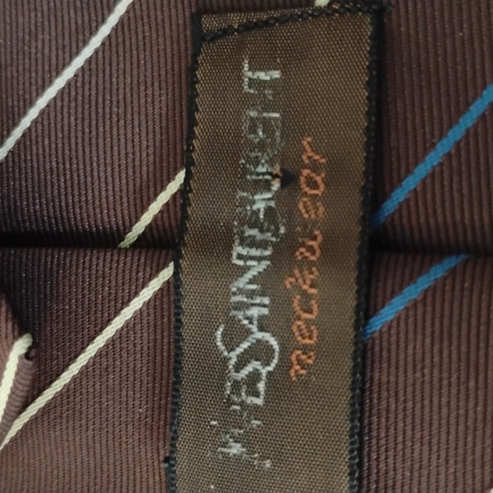 Yves St Laurent Mens Necktie - Picture 4 of 5